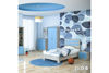 Εικόνα της Κρεβάτι παιδικό Looney pakoworld σε χρώμα castillo-μπλε 100x200εκ